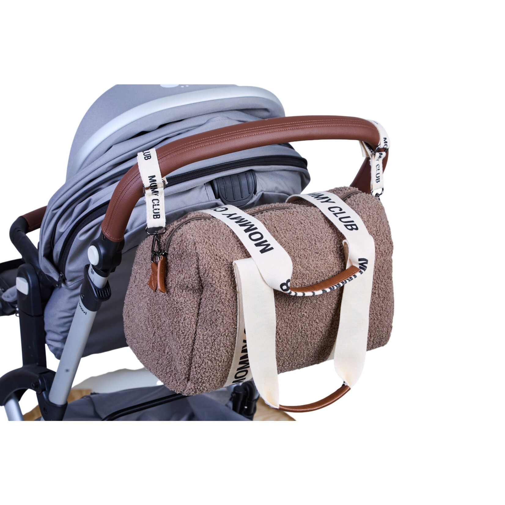 Childhome Verzorgingstas Mommy Club - Signature - Teddy Zacht Bruin