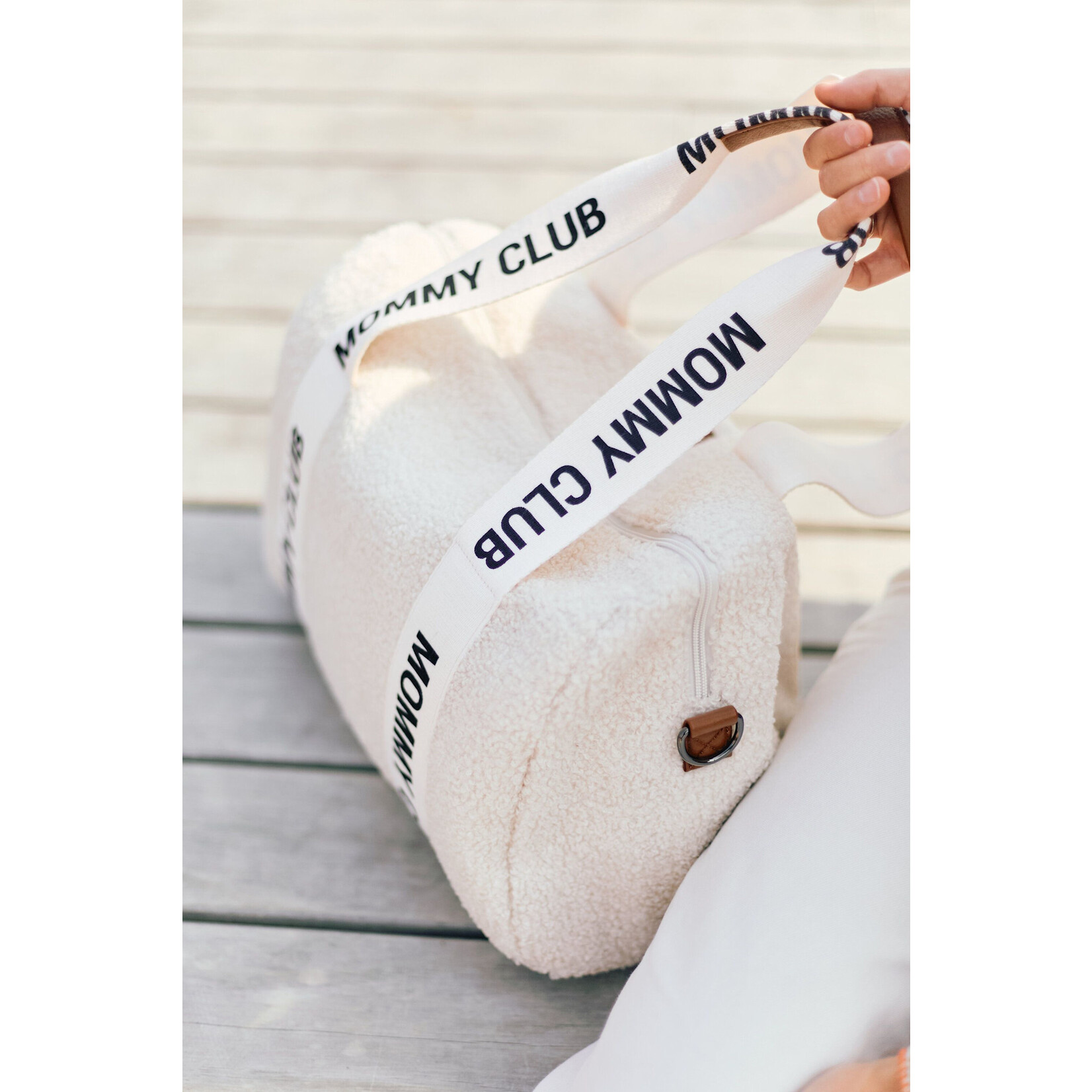 Childhome Verzorgingstas Mommy Club Signature Teddy Ecru