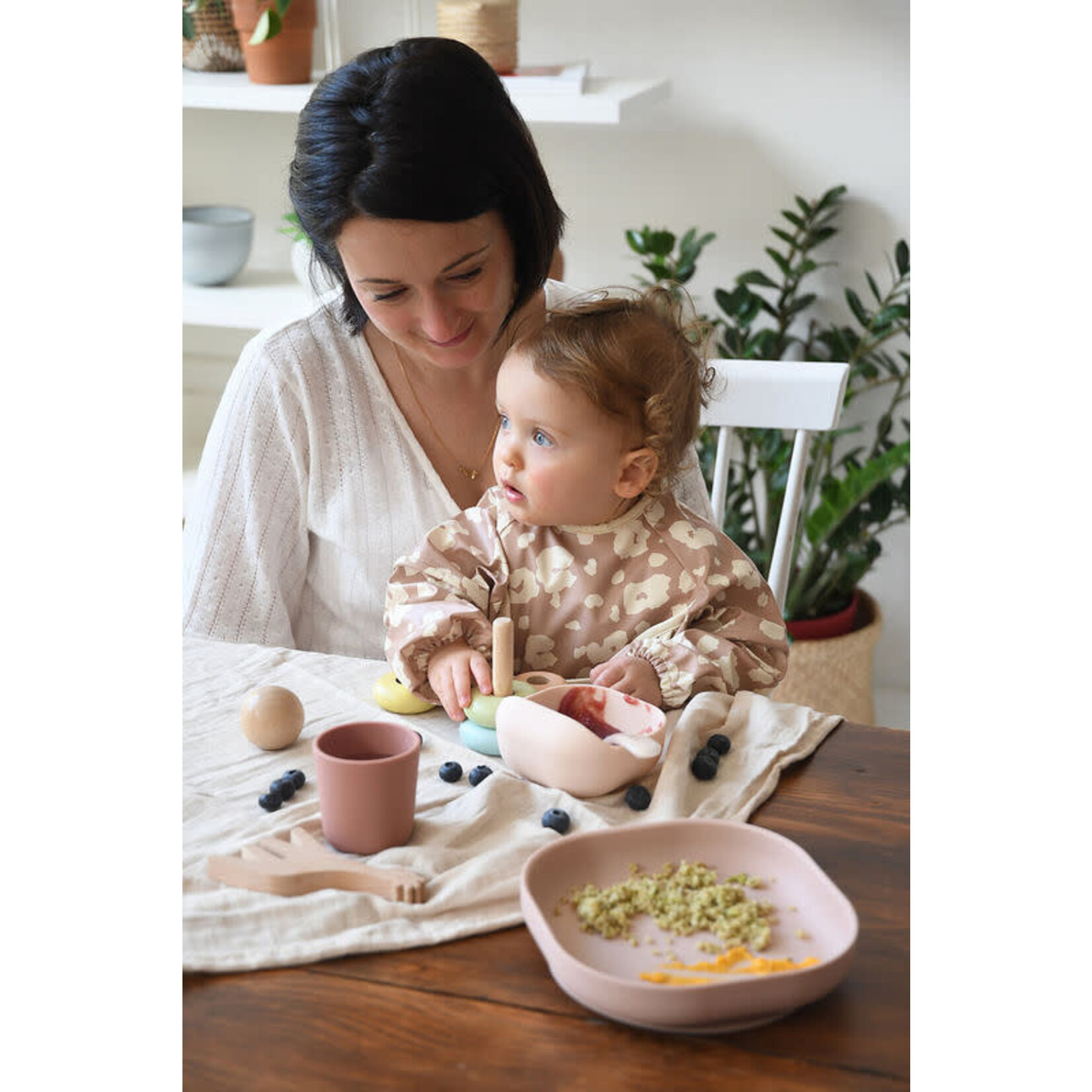 Childhome 4-delig siliconen serviesset - Suikerspin