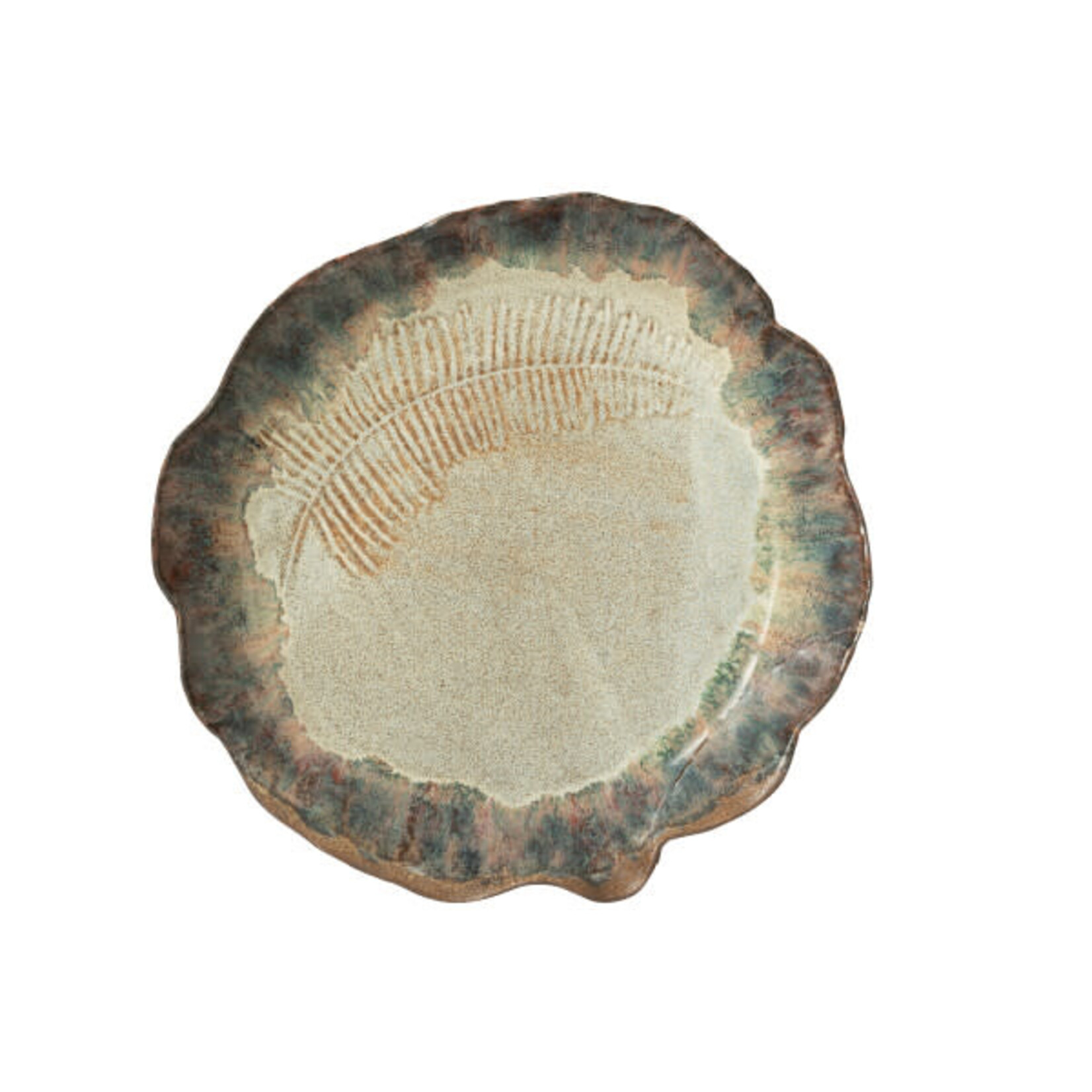 J-Line PLATEAU DEC NAGA STEE ROE BR L (30,5x30,5x5cm)