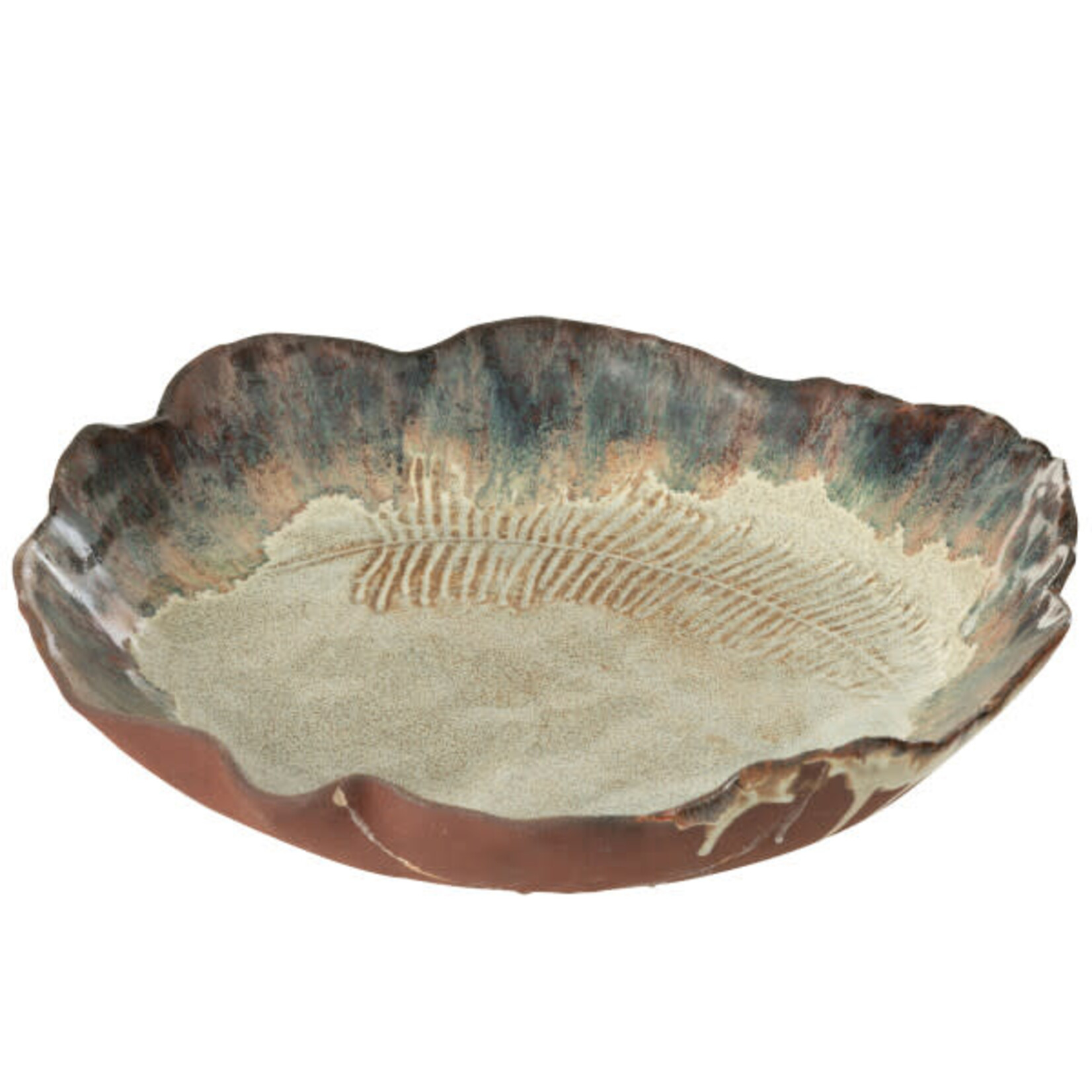 J-Line PLATEAU DEC NAGA STEE ROE BR L (30,5x30,5x5cm)