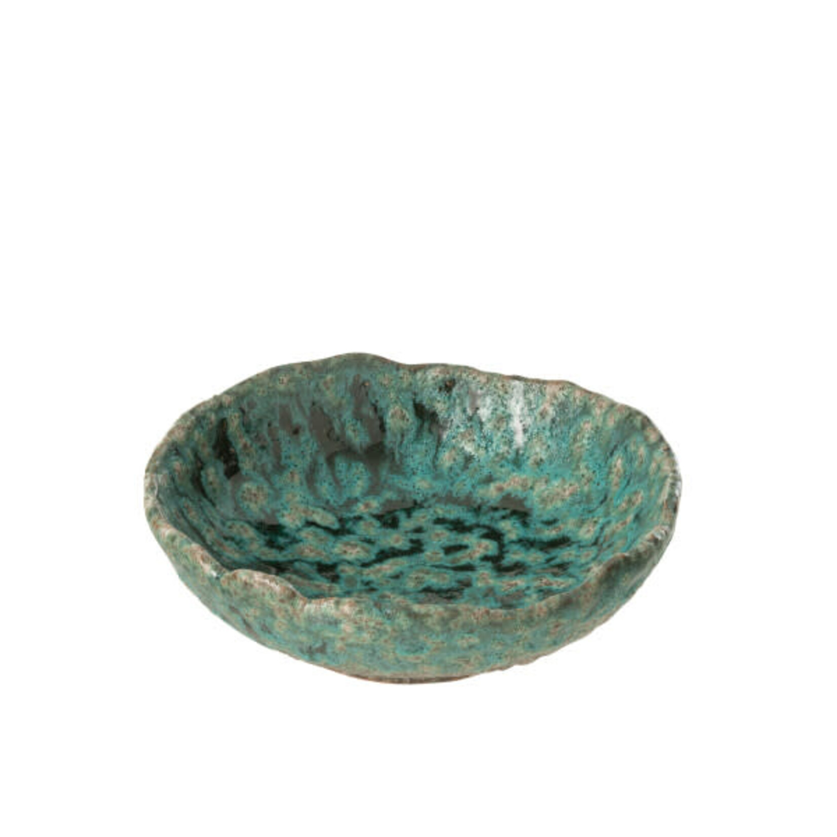 J-Line PLATEAU DECO NAGA STEE AZ/BR M (20x20x6cm)