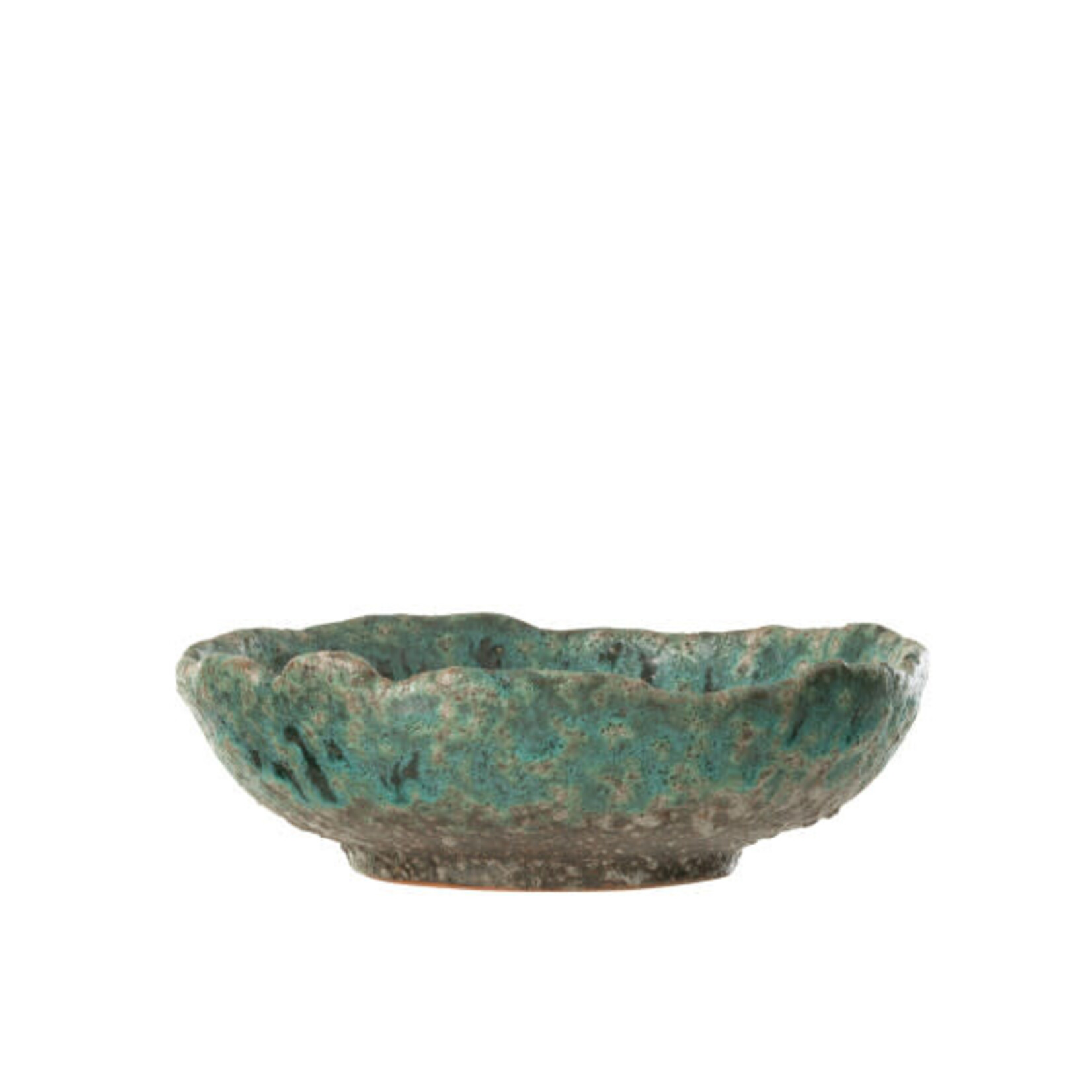 J-Line PLATEAU DECO NAGA STEE AZ/BR M (20x20x6cm)