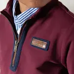 Natini SWEATER ZIPPY  BORDEAUX-BLUE