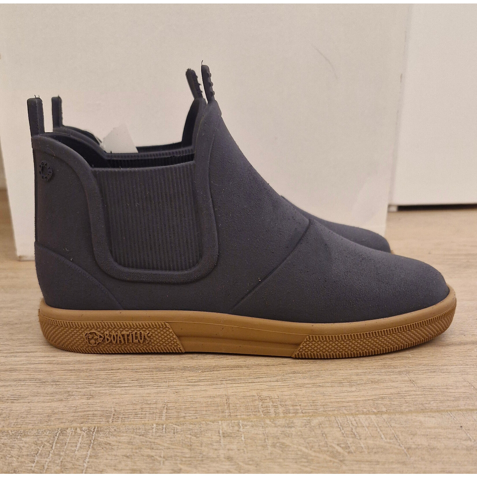 Boatilus Beatly brushed Rainboots Navy blue/Beige