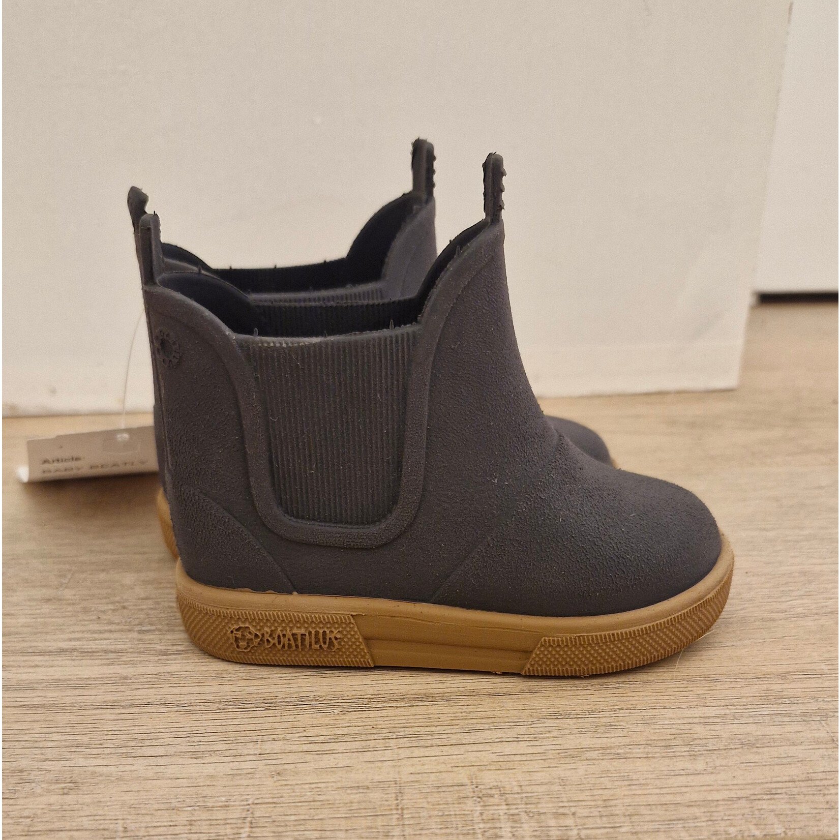 Boatilus Beatly brushed Rainboots Navy blue/Beige