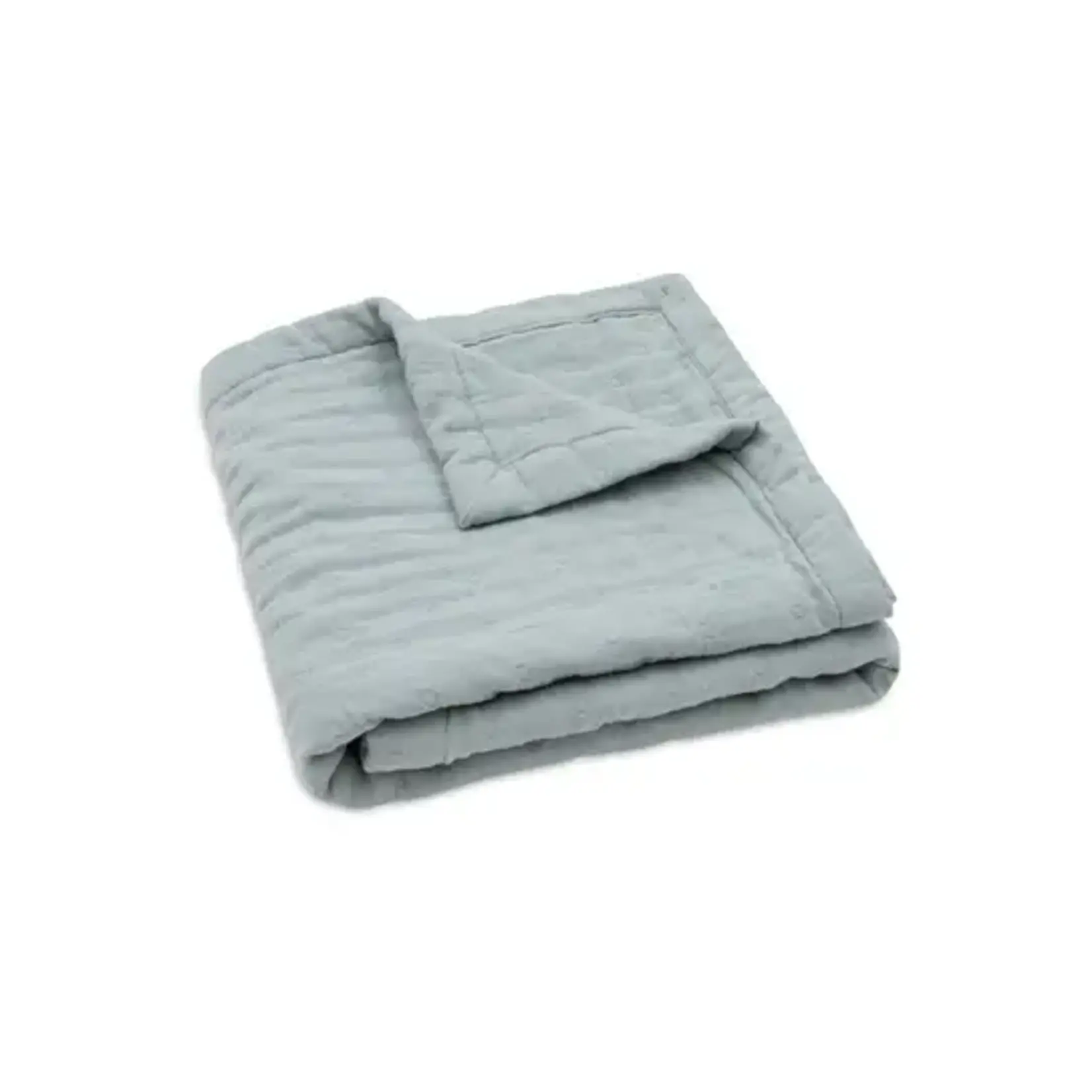 Jollein Deken Hydrofiel 75x100cm Jacquard - Sea Green - GOTS