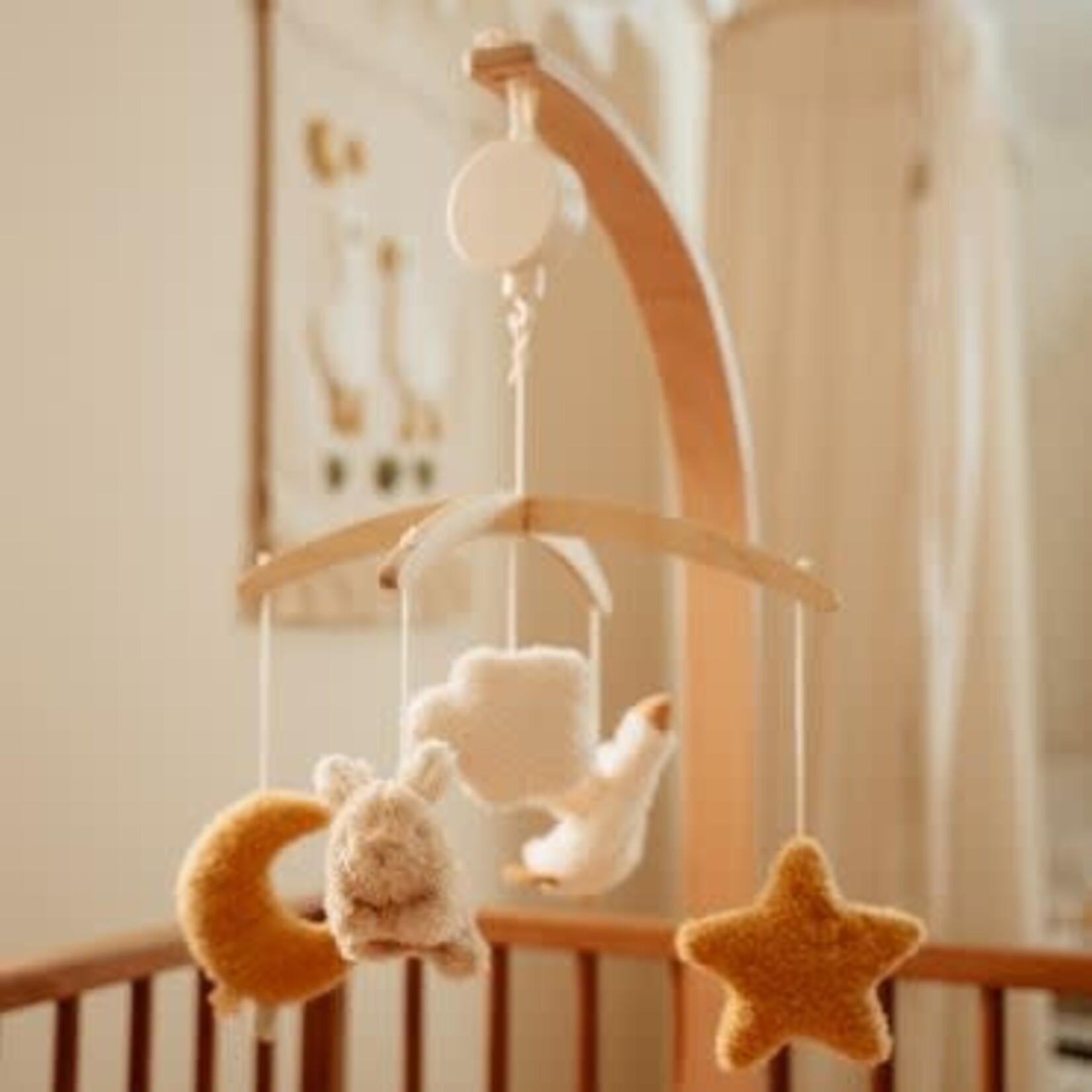 Little Dutch Houten muziekmobiel Newborn Naturals FSC