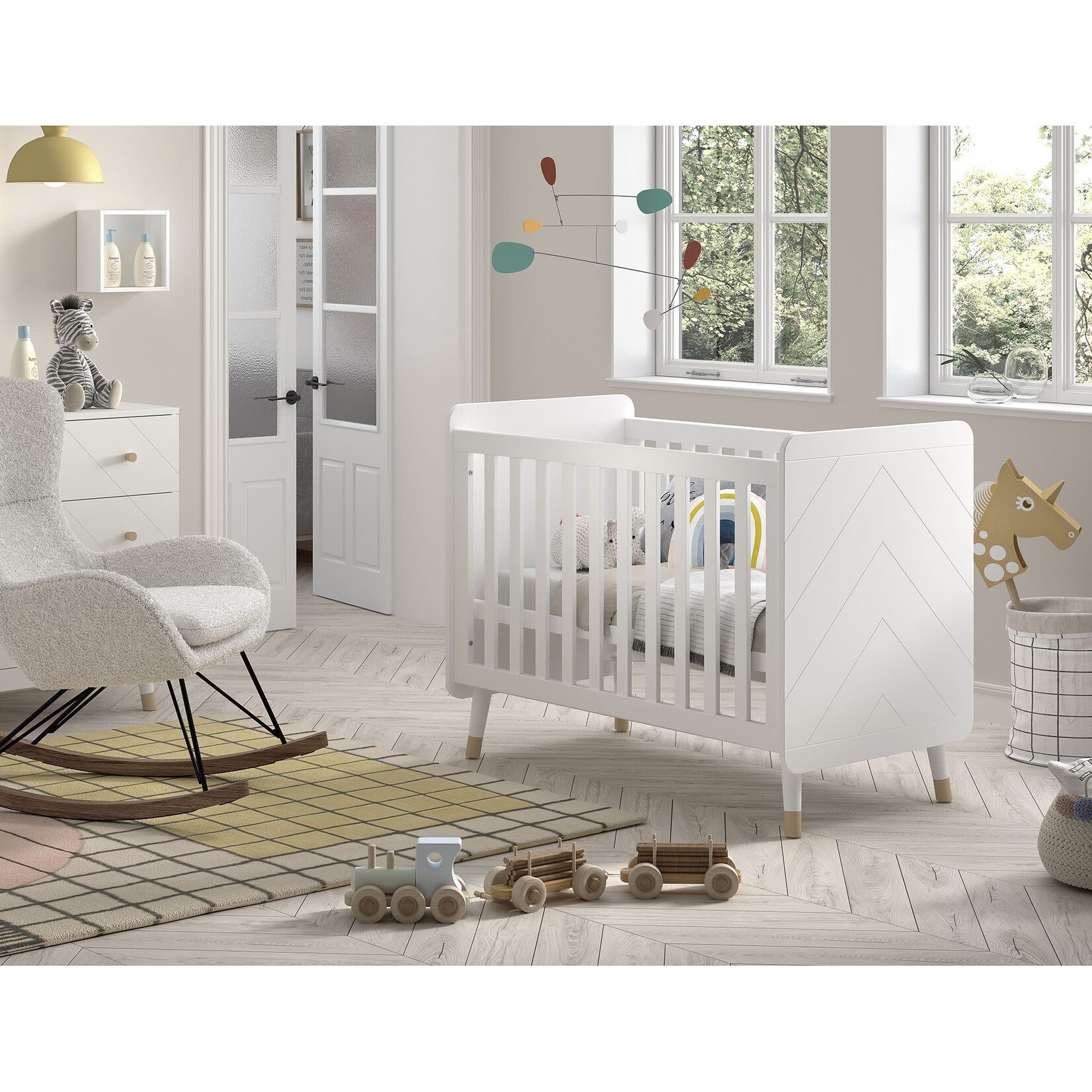 Jaxx Furniture BILLY BABYBED 60 X 120 CM SATIN WHITE