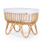 Childhome Rotan wieg rechthoekig + hoes offwhite
