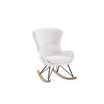 Vipack Furniture ROCKY SCHOMMELSTOEL MAXI WIT BOUCLÉ