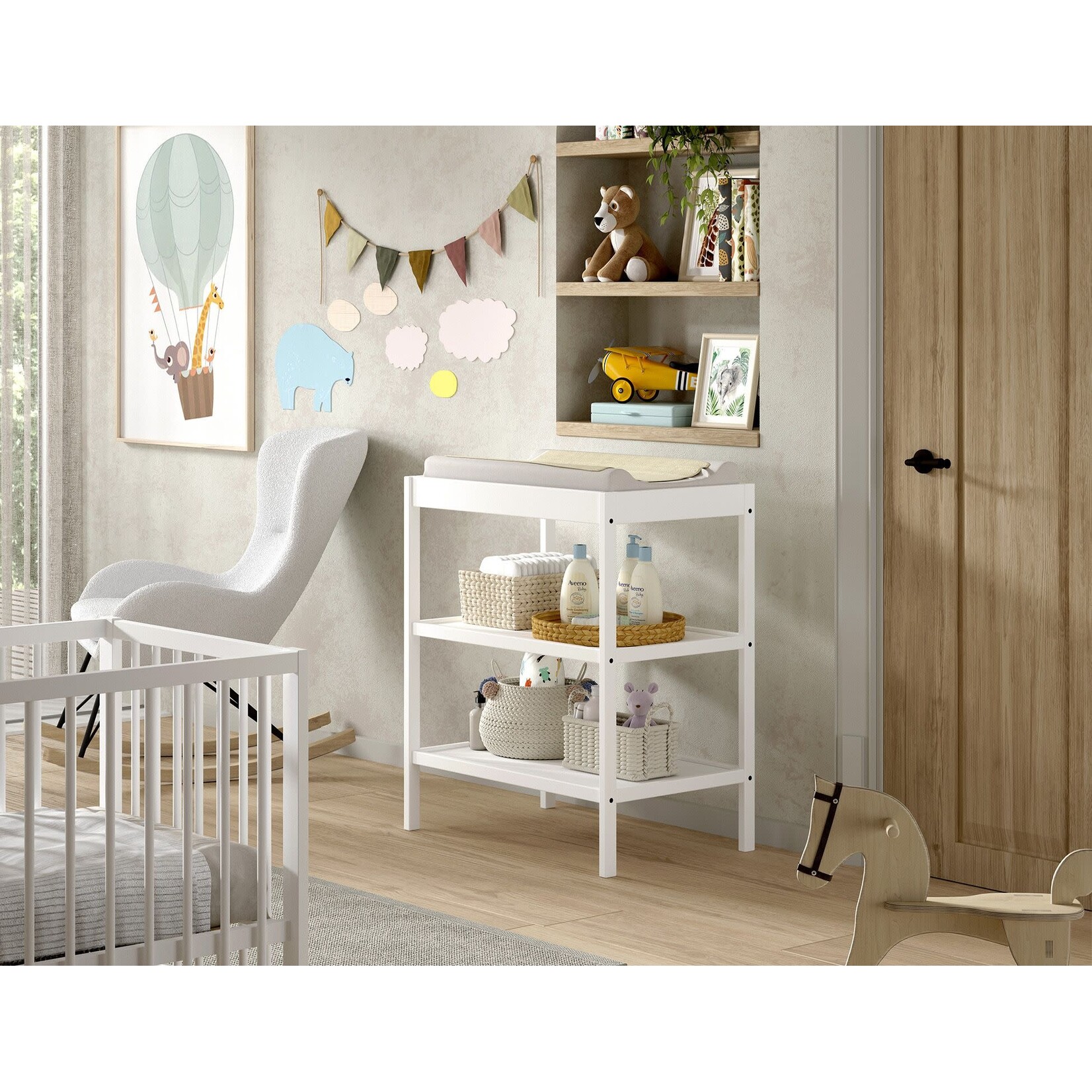 Jaxx Furniture DINO VERZORGINGSTAFEL WIT