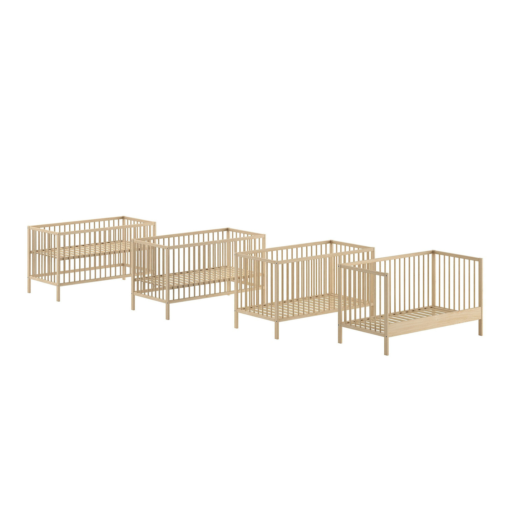 Jaxx Furniture DINO BABY-/PEUTERBED 70 X 140 CM NATUUR