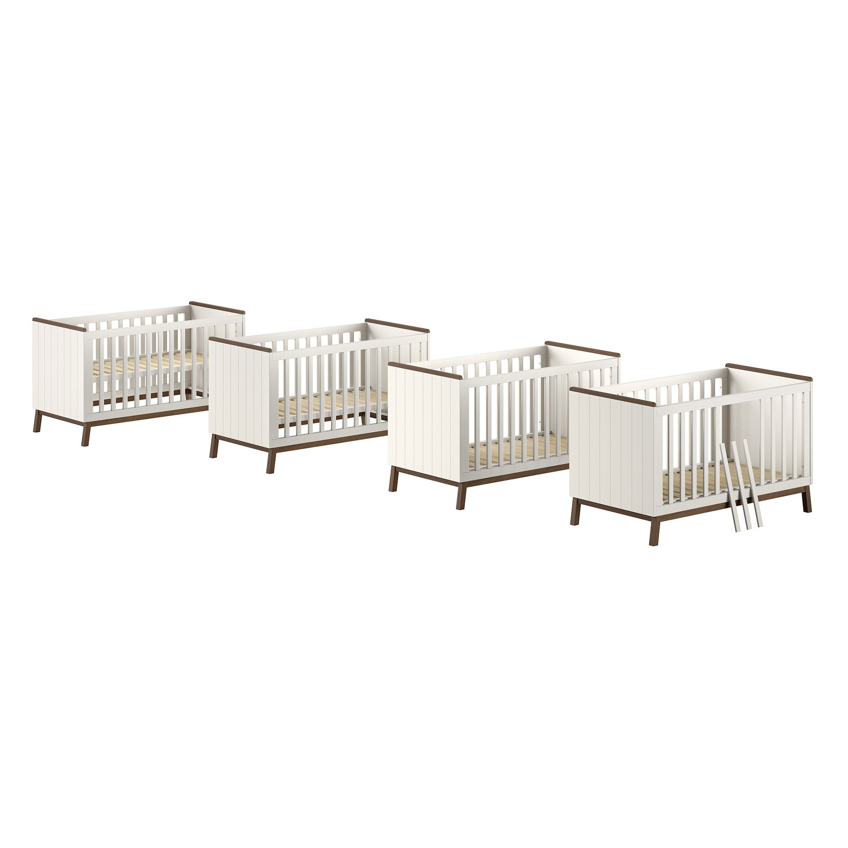 Vipack Furniture SEZANE BABY-/PEUTERBED 70 X 140 CM CLAY/WALNOOT