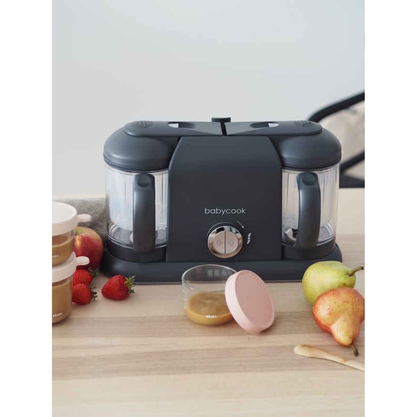 Béaba Babycook Duo babyvoedingmaker dark grey