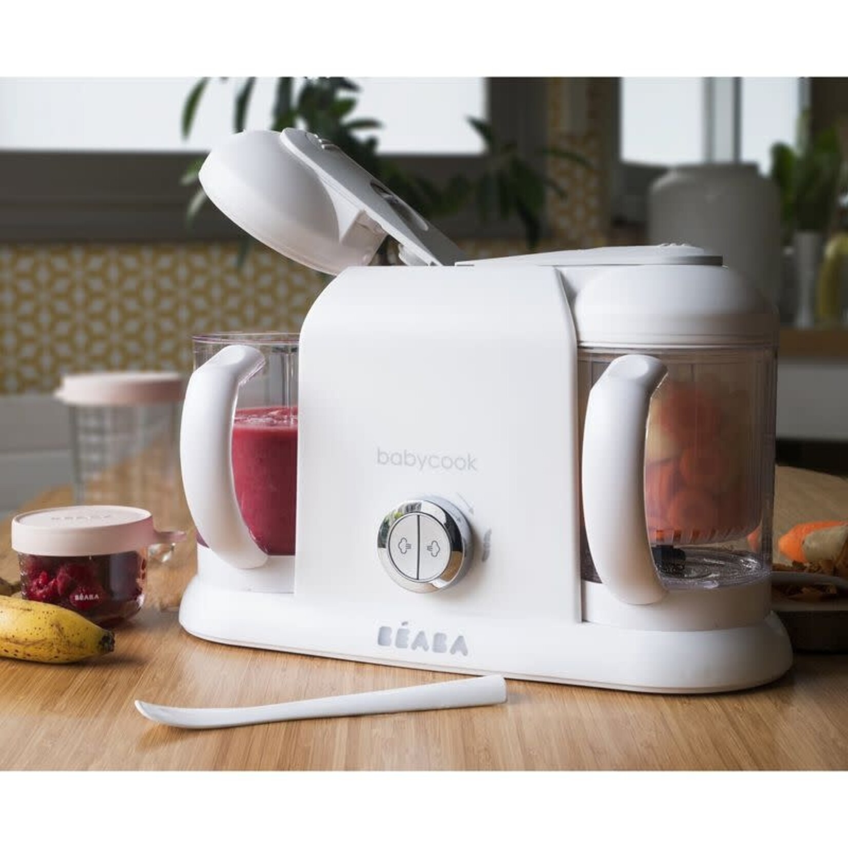 Béaba Babycook Duo babyvoedingmaker white-silver