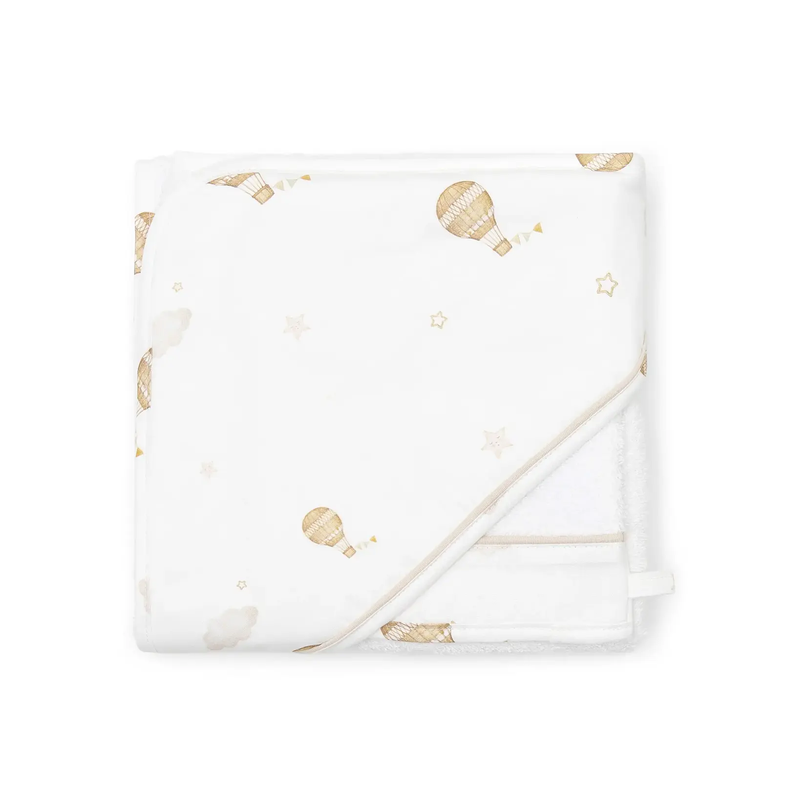 Poetree kids Little Voyager Badcape & washandje balloons