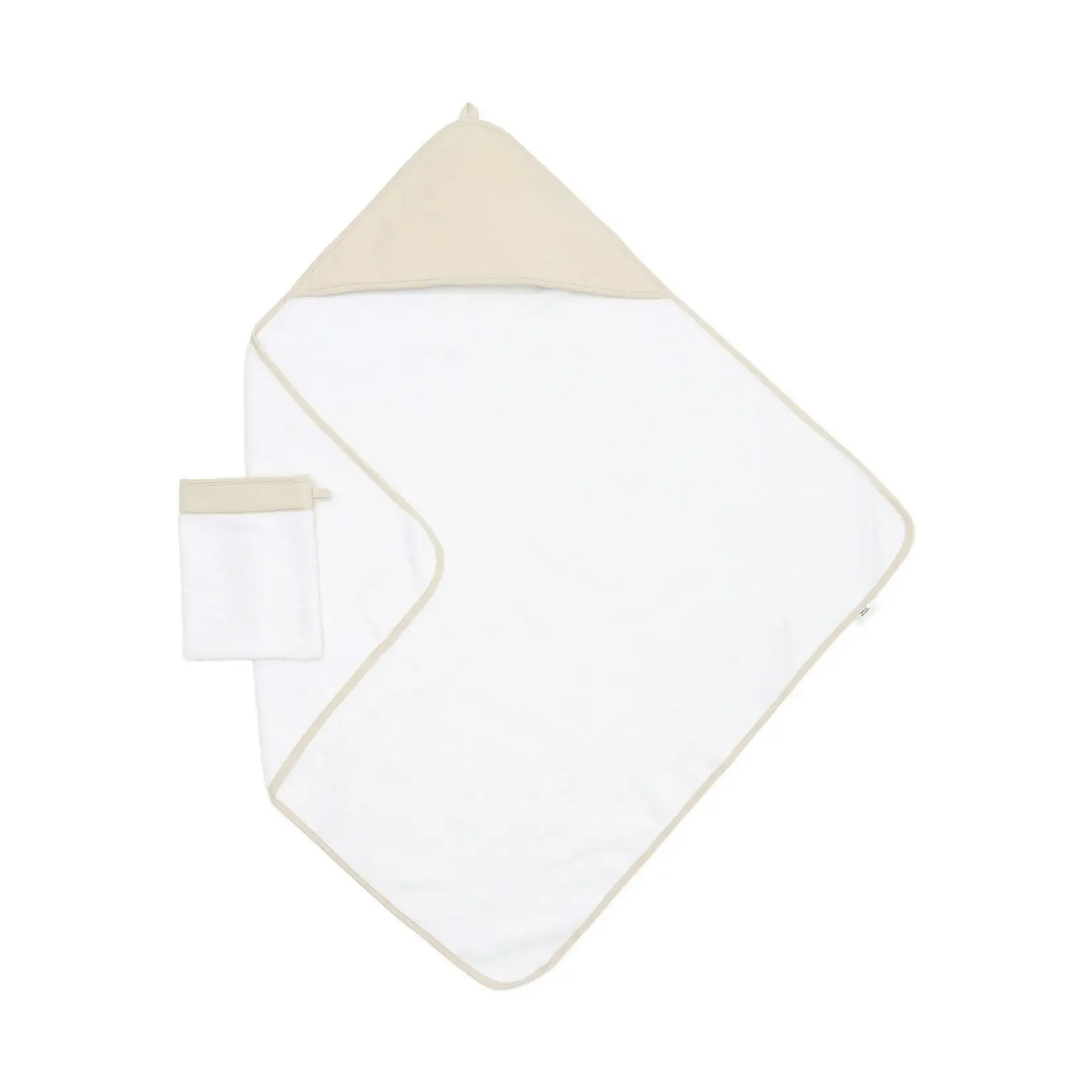 Poetree kids Little Voyager Badcape & washandje beige