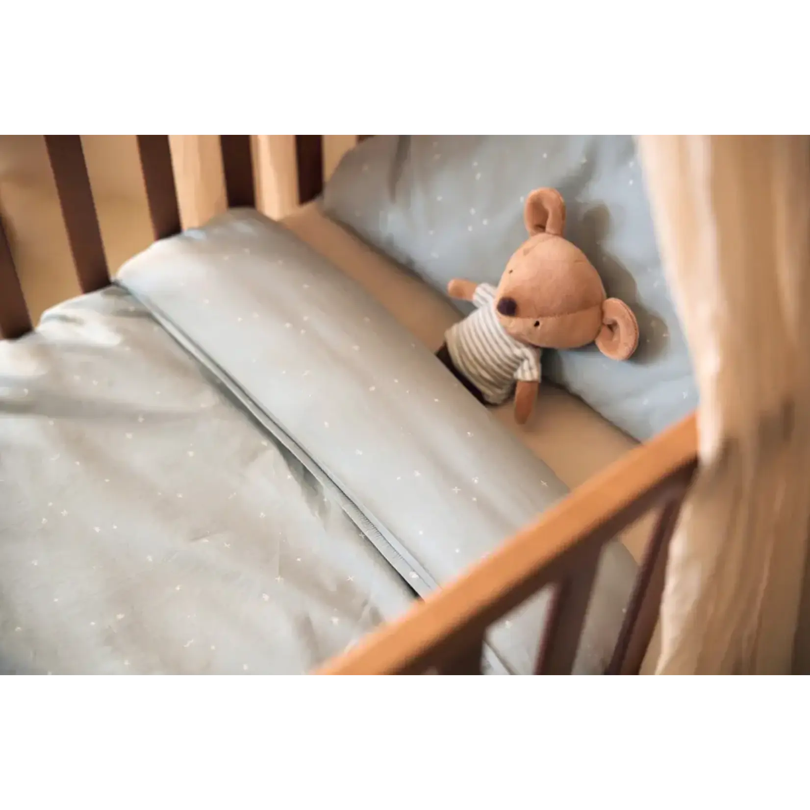 Jollein Dekbedovertrek met sloop 100x140cm Twinkling - Sea Green