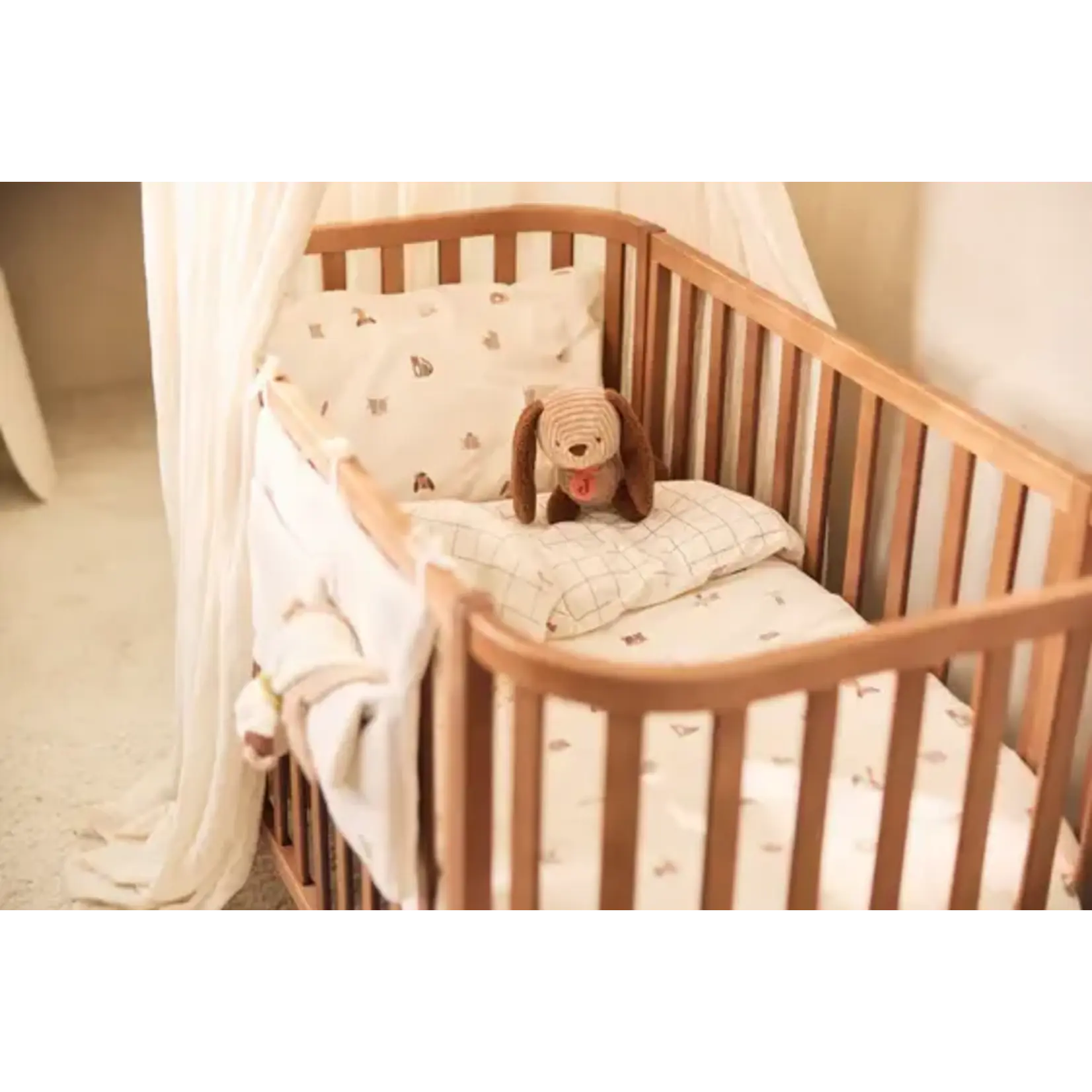 Jollein Dekbedovertrek met sloop 100x140cm - Animal Friends