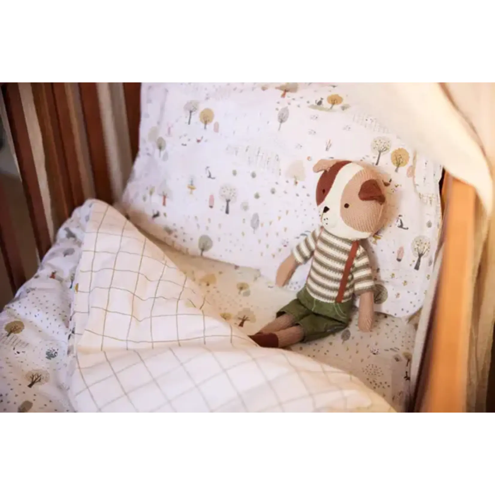 Jollein Dekbedovertrek met sloop 100x140cm - Tiny Park