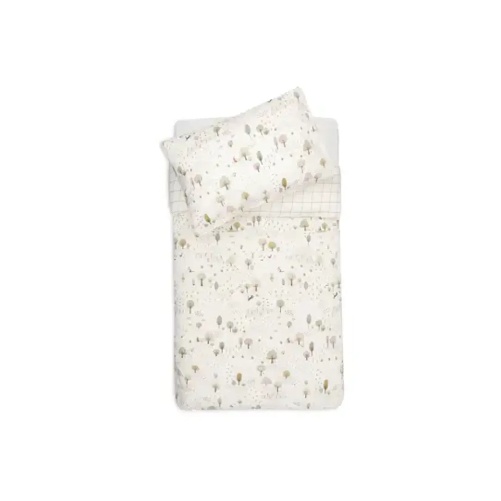 Jollein Dekbedovertrek met sloop 100x140cm - Tiny Park