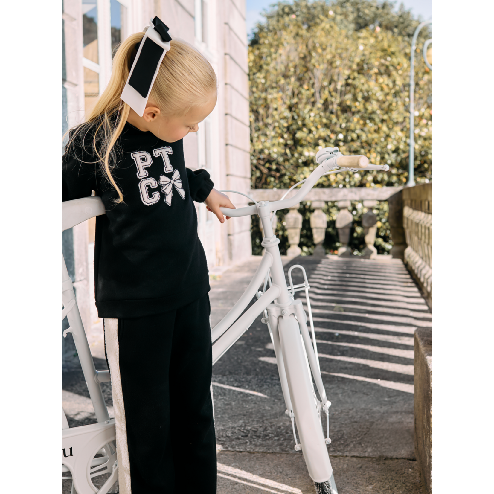 Patachou CALÇA - KIDS GIRL IVORY -  INVERNO 2025 BLACK