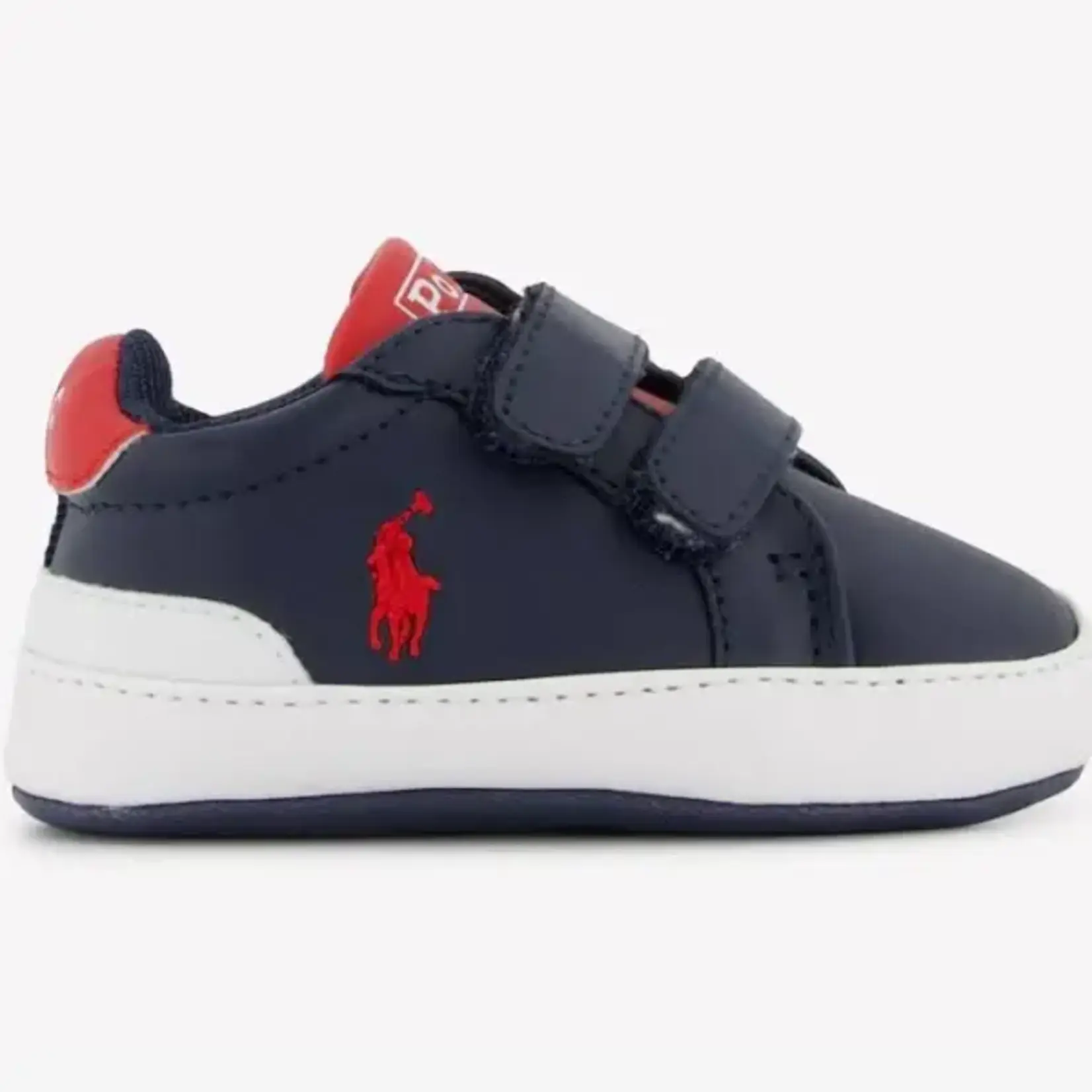 Ralph Lauren HERITAGE COURT II EZ LAYETTE NAVY SMOOTH/RED w/ RED PP