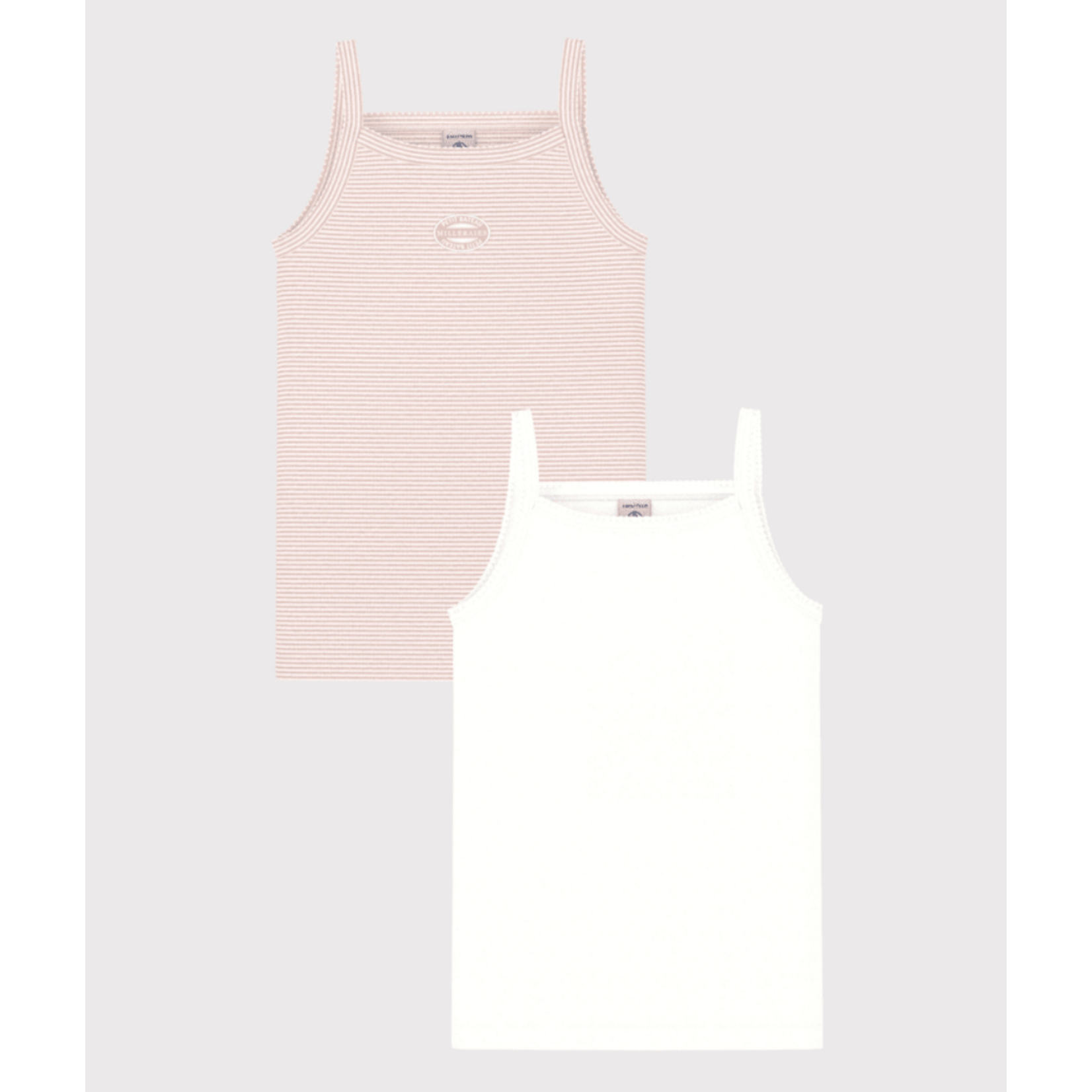 Petit Bateau 2 CHEMISES BRETELLES variante 1 A0BMS