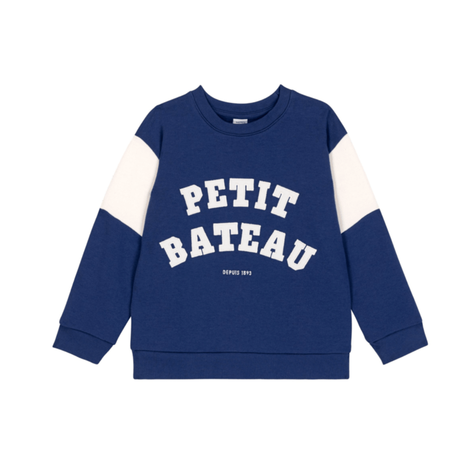 Petit Bateau SWEATSHIRT CREPUSCULE/MILK A0F58