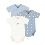 Petit Bateau 3 NEWBORN BODIES MC variante 1 A0FAR