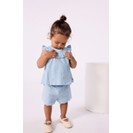 Petit Bateau BLOUSE SM BLEU CLAIR A0FCD