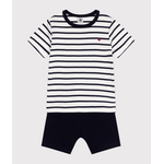 Petit Bateau PYJACOURT MARSHMALLOW/SMOKING A01DD