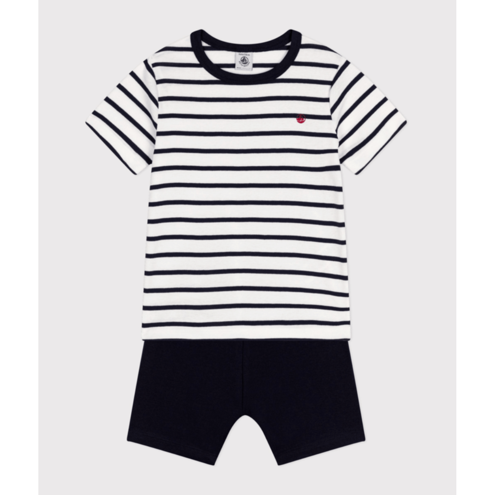 Petit Bateau PYJACOURT MARSHMALLOW/SMOKING A01DD