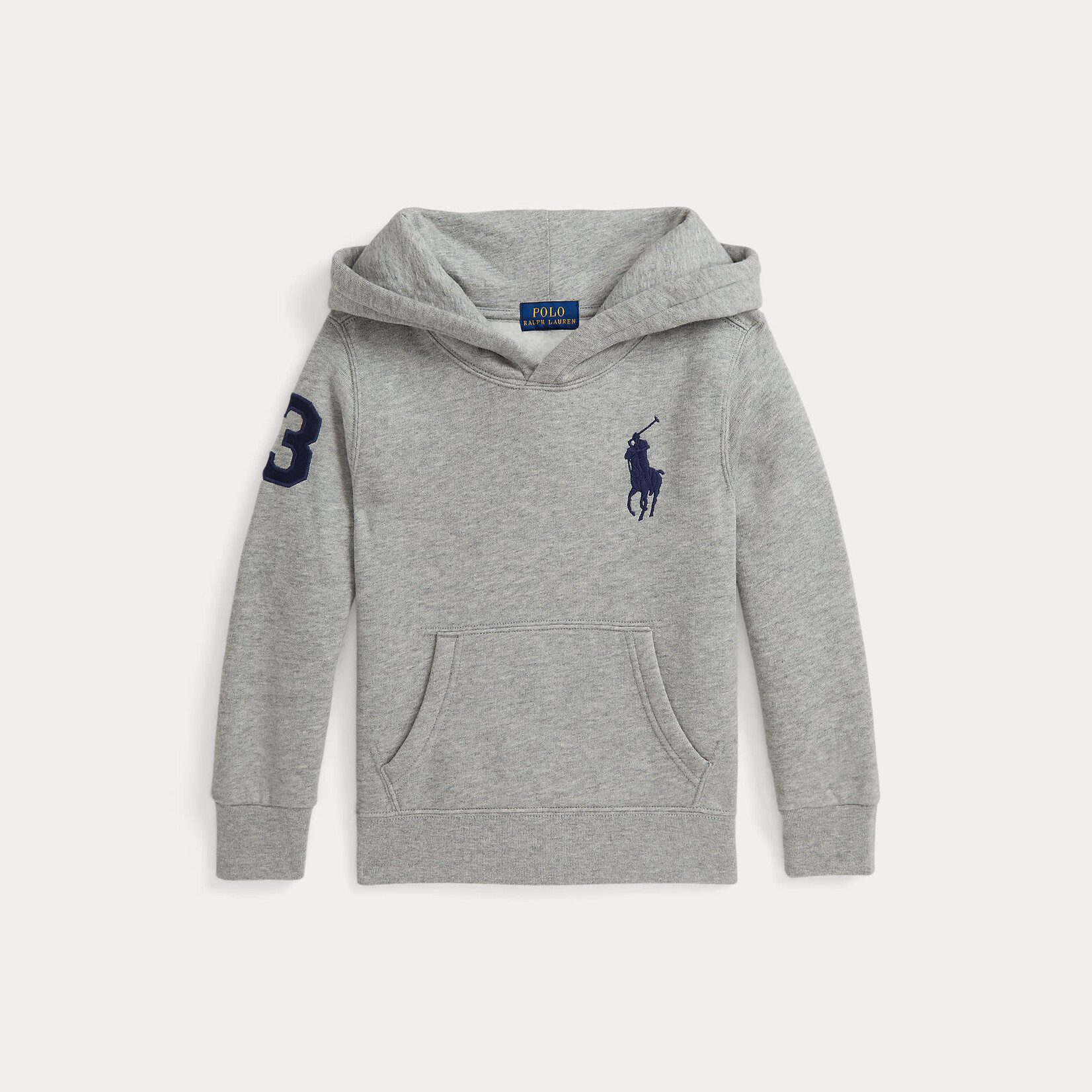Ralph Lauren BIG PONY FLEECE HOODIE GREY