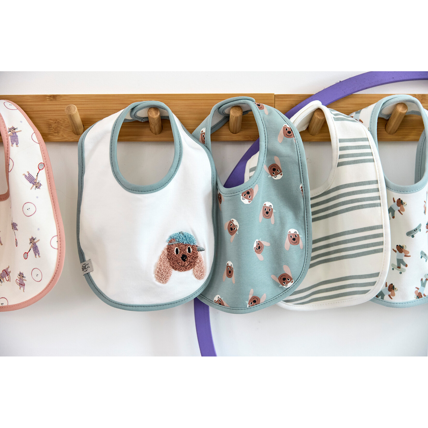 Lässig Value Pack Bib 5 pcs - Tiny Team, Dog