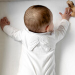 First rompersuit   ANGEL ESSENTIALS WHITE