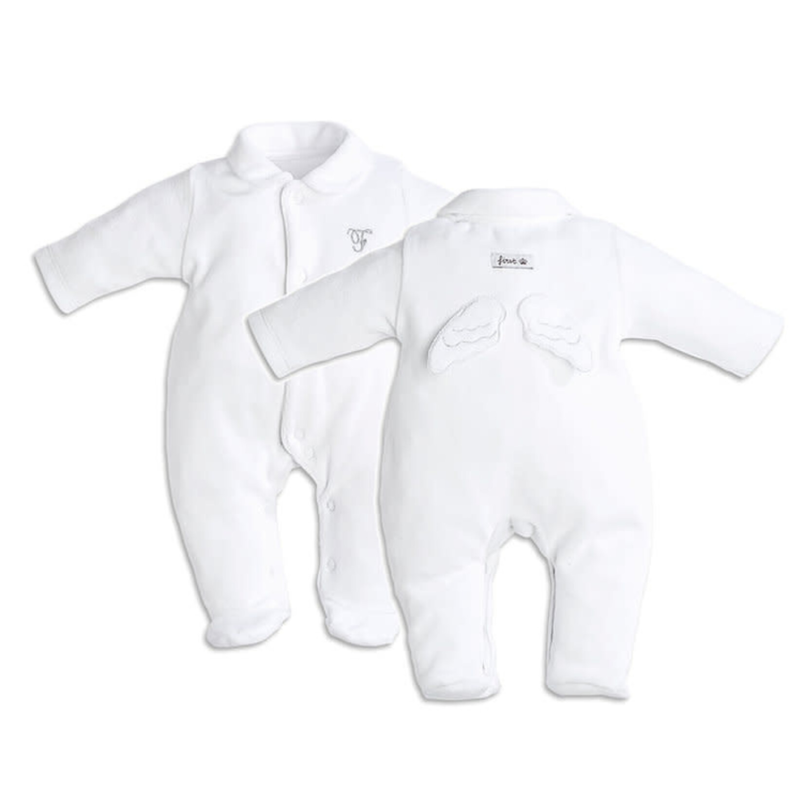 First rompersuit   ANGEL ESSENTIALS WHITE