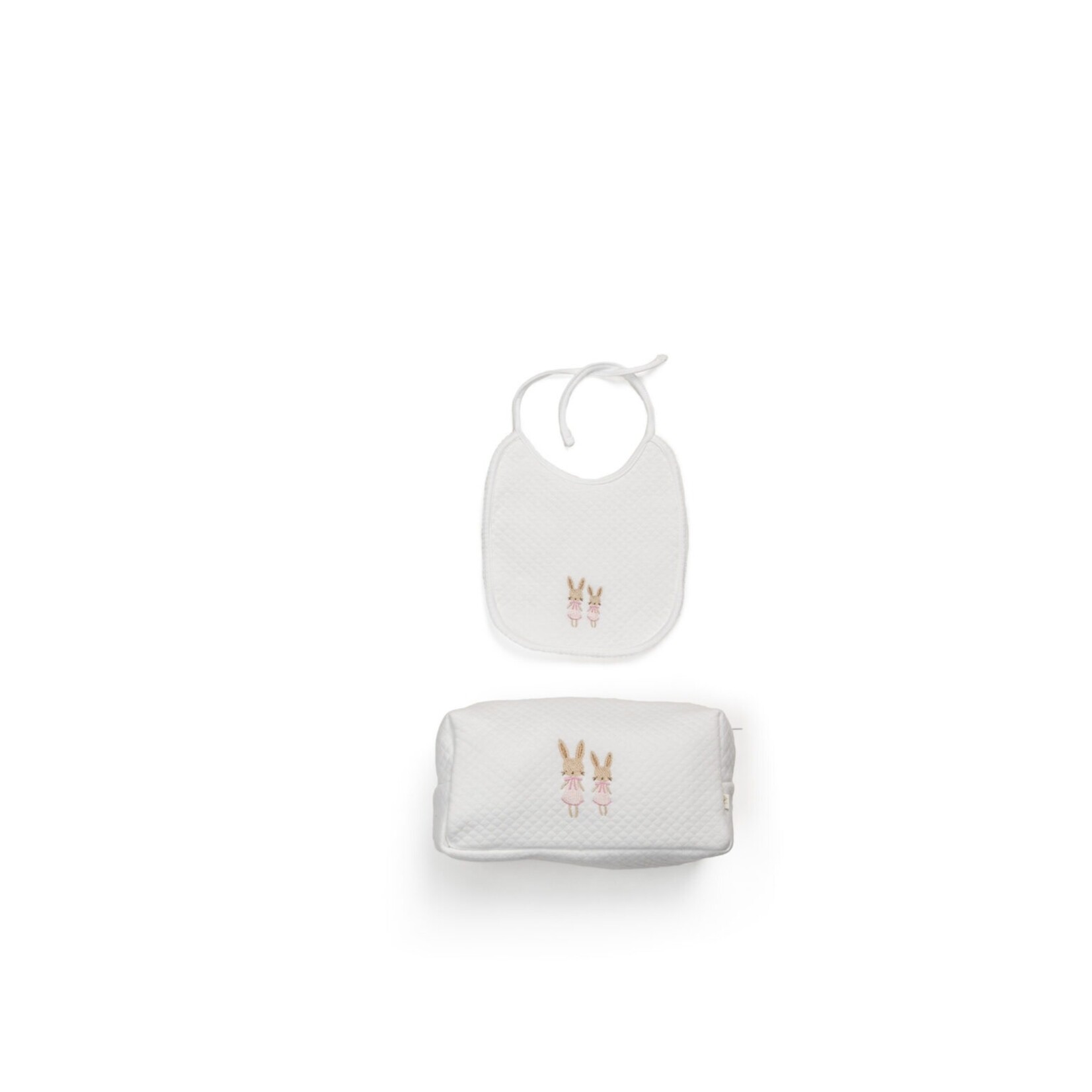 Living Nature Geschenkset Special edition Sweet Rabbits : toilettas + bavet