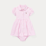 Ralph Lauren SOLID OXFORD-DRESSES-KNIT CARMEL PINK