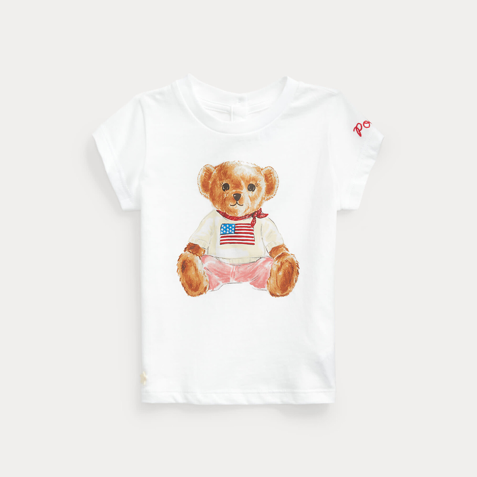 Ralph Lauren BEAR TEE-KNIT SHIRTS-T-SHIRT WHITE A