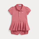 Ralph Lauren SS PEPLUM BU-ONE PIECE-SHORTALL DESERT ROSE