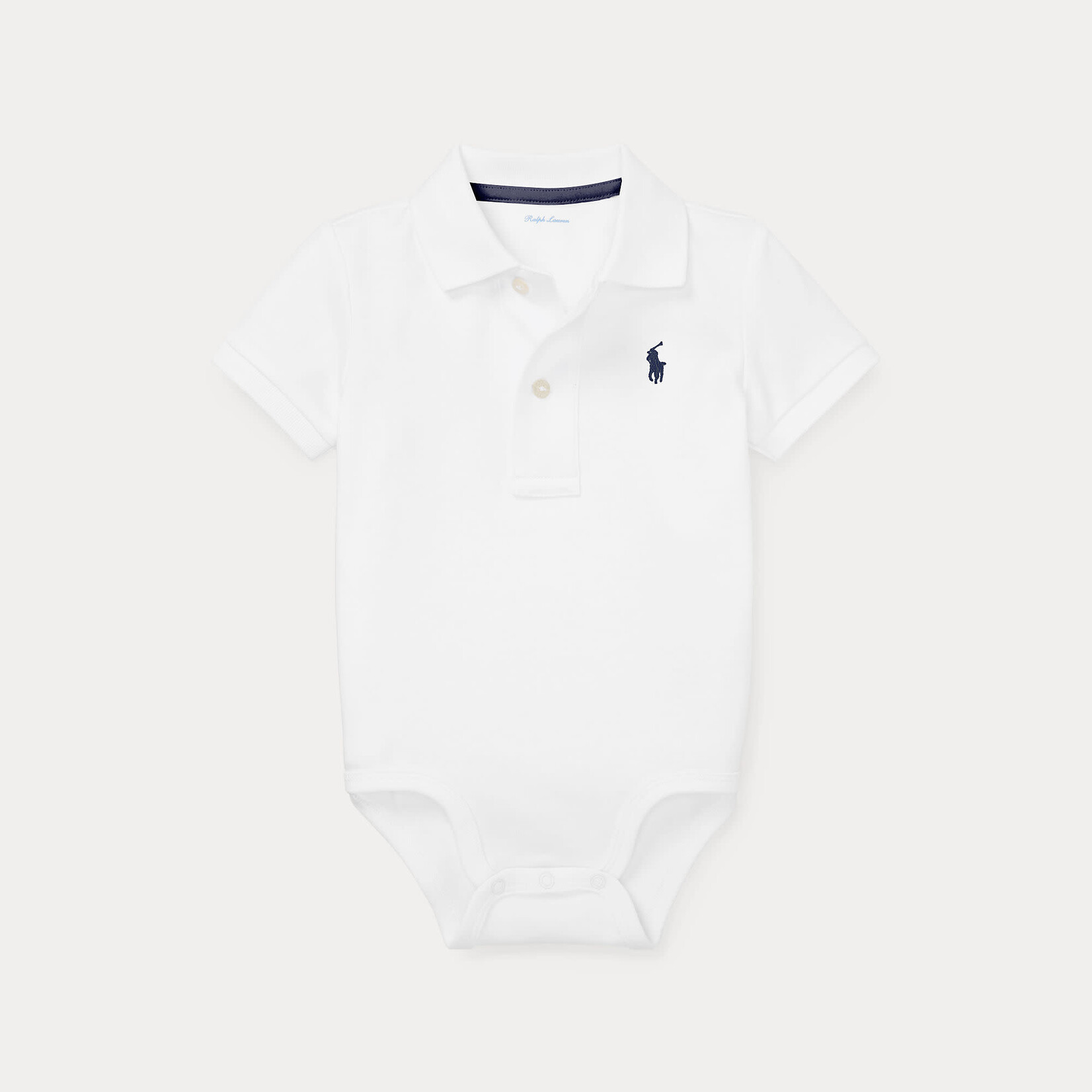 Ralph Lauren SS POLO-ONE PIECE-BODYSUIT WHITE