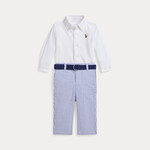 Ralph Lauren LSBD-SETS-PANT SET WHITE