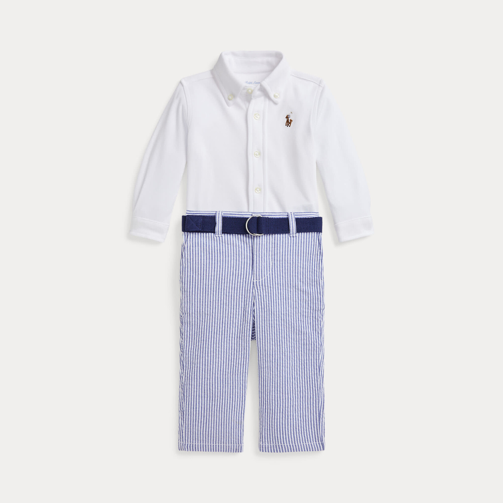 Ralph Lauren LSBD-SETS-PANT SET WHITE