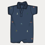 Ralph Lauren KNIT-SHORTALL CLANCY BLUE