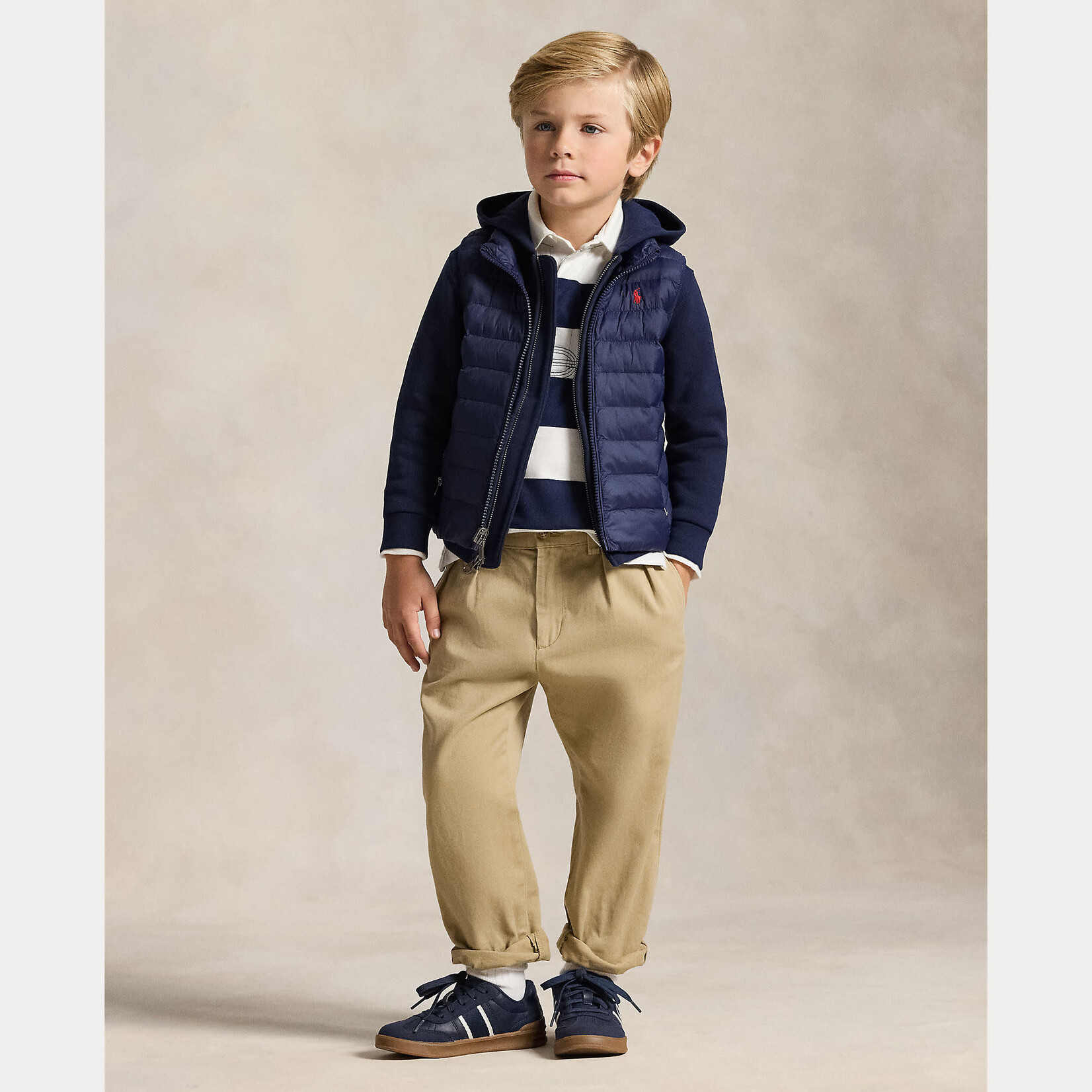 Ralph Lauren FZ HOOD-TOPS-KNIT CRUISE NAVY