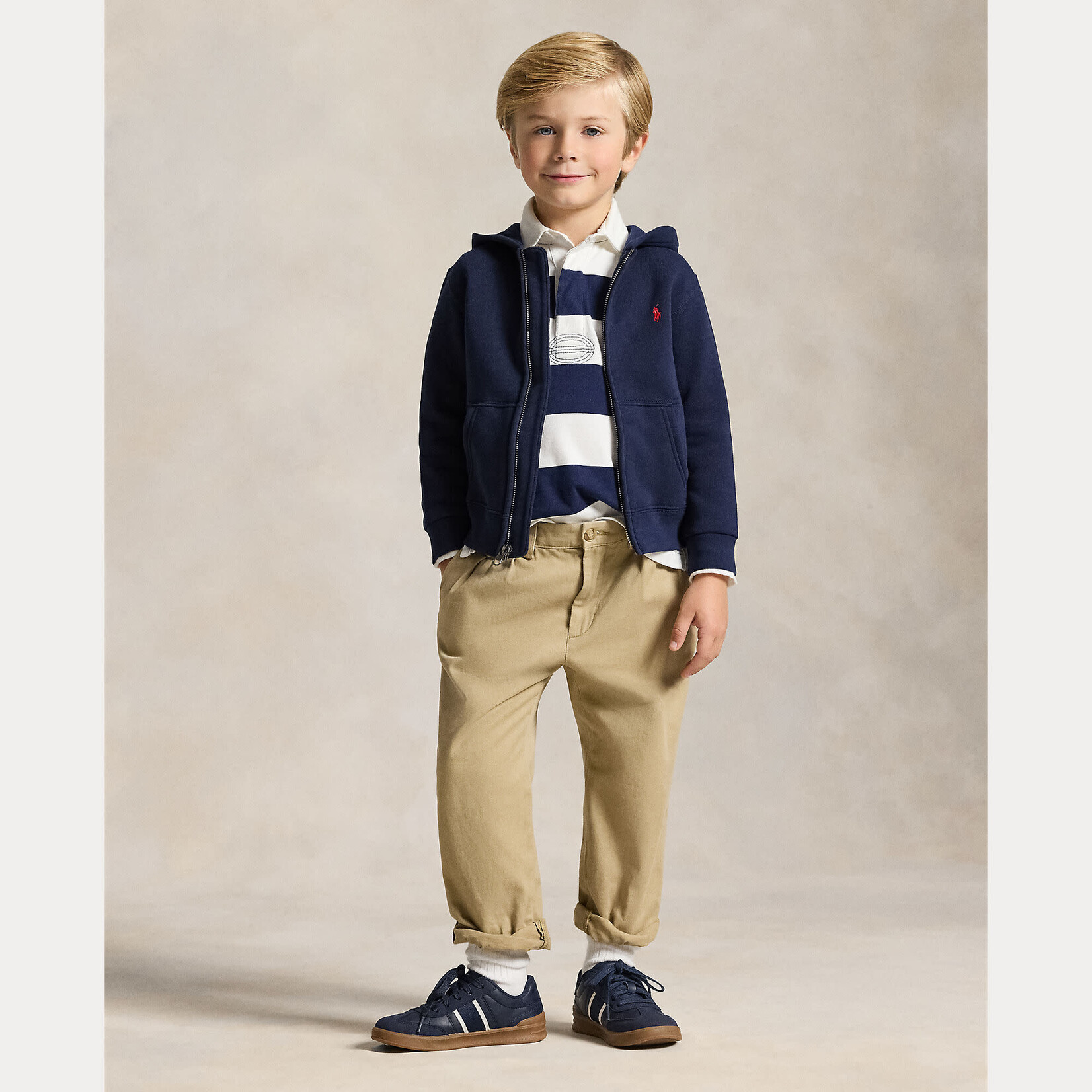 Ralph Lauren FZ HOOD-TOPS-KNIT CRUISE NAVY