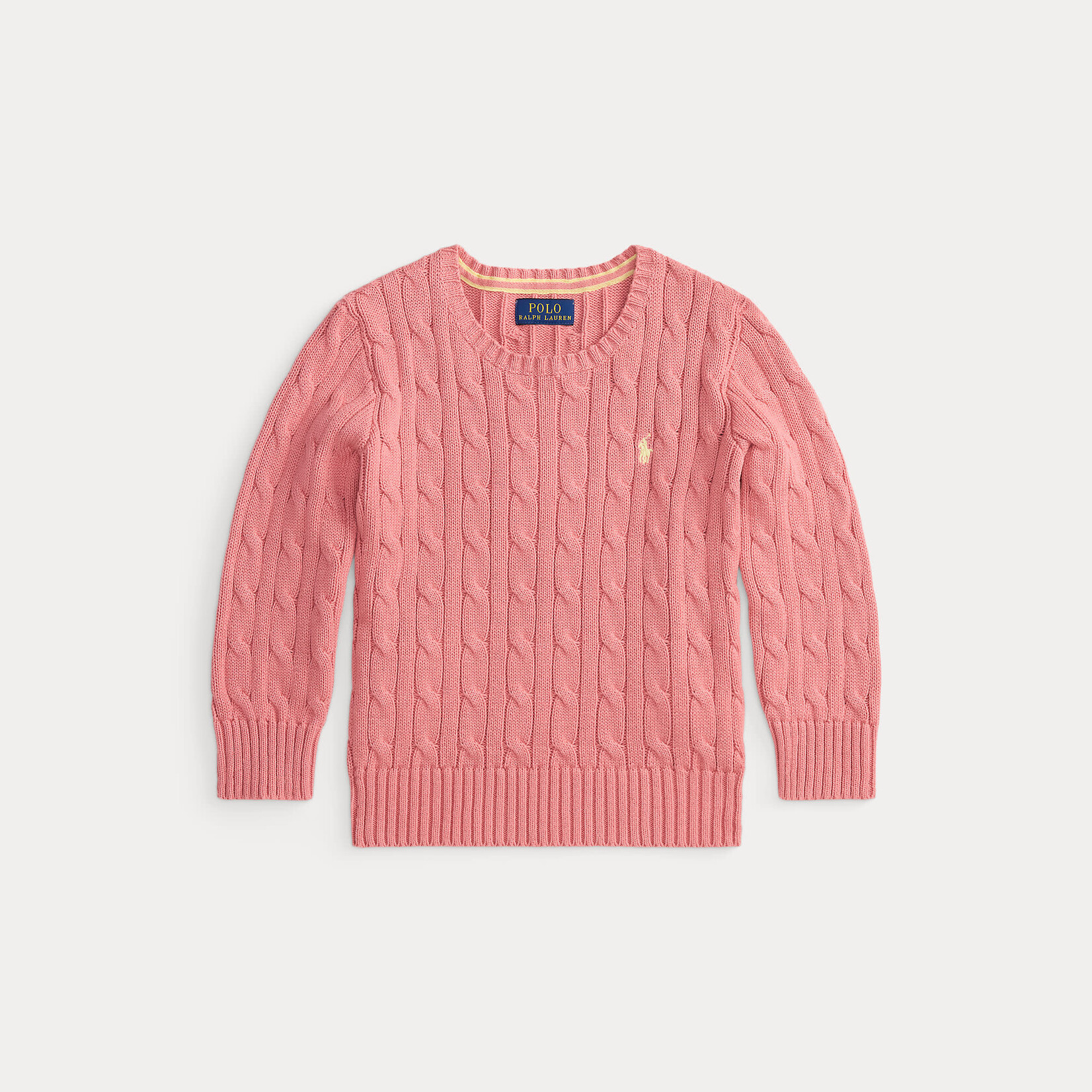 Ralph Lauren LS CABLE CN-TOPS-SWEATER DESERT ROSE/C1168