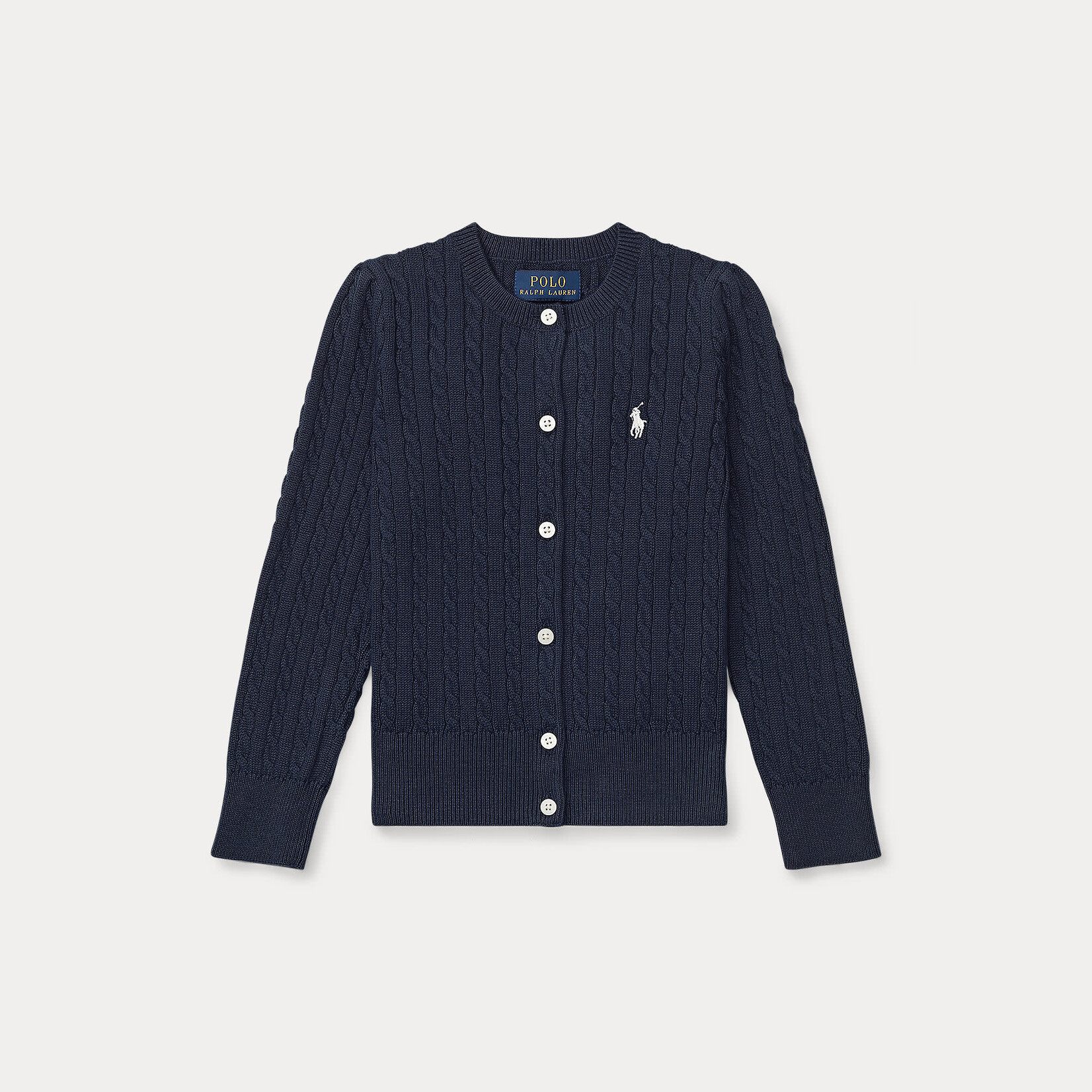 Ralph Lauren MINI CABLE-TOPS-SWEATER_32/2 COTTON_HUNTER NAVY